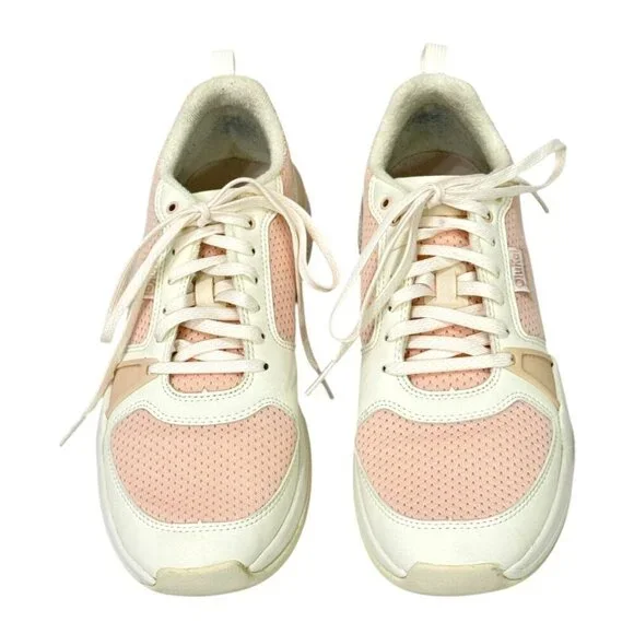 OluKai Women's Anau Court Pickleball Sneakers Rose Dust/Pink White EUC Size 9.5 - Picture 3 of 13